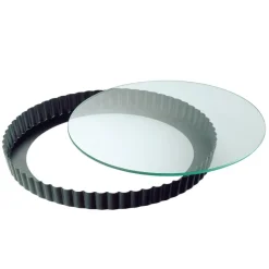 Kaiser Tarte- Und Quicheformen, Crême Brulée>Quicheform mit Glashebeboden Crystal 28cm