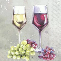 IHR Servietten Und Serviettenringe|Servietten>RED AND WHITE WINE Lunch-Servietten L 871400