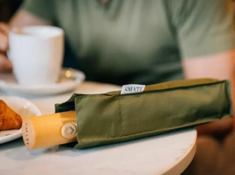 Smati Regenschirme>Regenschirm Eco-friendly Compact Automatic "Khaki"