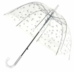 Smati Regenschirme>Regenschirm mit silberen Punkten