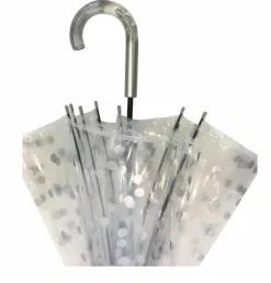 Smati Regenschirme>Regenschirm mit silberen Punkten