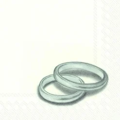 IHR Servietten Und Serviettenringe|Servietten>RINGS silver Cocktail-Servietten C 602605