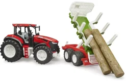 Bruder Fahrzeuge Und Fluggeräte>ROADMAX Traktor mit Rückeanhänger