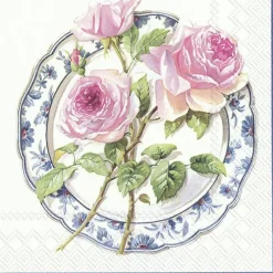 IHR Servietten Und Serviettenringe|Servietten>ROSE FOR LUNCH white Lunch-Servietten L 847790