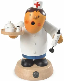 Müller GmbH Dekoration>Räuchermann Krankenschwester, 13x16cm