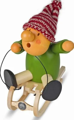 Müller GmbH Dekoration>Räuchermann Rodler, 12x17cm