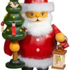 Müller GmbH Dekoration>Räuchermann Weihnachtsmann mit Baum 13x23cm