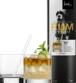 Eisch Barzubehör|Bargläser>Rumcocktail 500/14, 2 Gläser & 2 Glashalme in Gesc