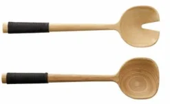 Asa Selection Farbe>Salatbesteck mit schwarzem Nylongriff