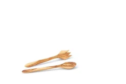 Continenta Edelstahl Und Kunststoff>Salatbesteck No 2 Olivenholz 30,5cm
