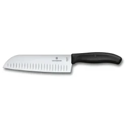 Victorinox China- Und Japanmesser>Santokumesser 17cm schwarz Kullenschliff