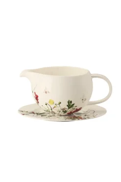 Rosenthal Farbe>Sauciere 2-tlg., 0,55 l, Brillance / Fleurs Sauvag