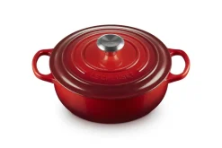 Le Creuset Töpfe Guss Und Silagan>Sauteuse Signature 24 cm Kirschrot