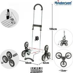 Andersen Einkaufstrolly/Shopper>Scala Treppensteiger Shopper Jella blau