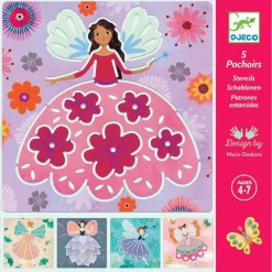 Djeco Malen Und Zeichnen>Schablonen: Feen