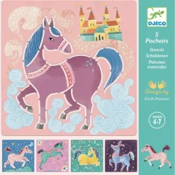 Djeco Malen Und Zeichnen>Schablonen: Pferde