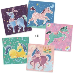 Djeco Malen Und Zeichnen>Schablonen: Pferde