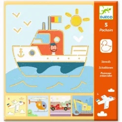 Djeco Malen Und Zeichnen>Schablonen: Transport & Co