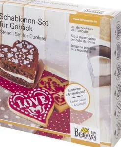 Birkmann Backzubehör>Schablonen-Set, Herz, 7tlg, Ausstechform