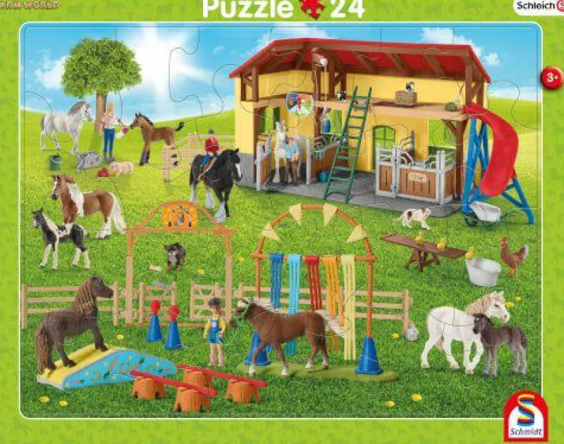 Schmidt Spiele Kleinkindpuzzle|Spielen>Schleich - Rahmenpuzzle 16T/24Teile