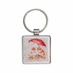 Wrendale Desings Ltd Schlüssselkasten Und Schlüsselanhänger>Schlüsselanhänger - Mice and Toadstool (Maus)