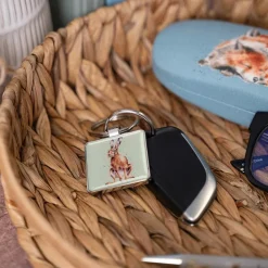 Wrendale Desings Ltd Schlüssselkasten Und Schlüsselanhänger>Schlüsselanhänger - New Hare (Hase)