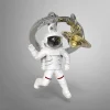 Romanowski Design Schlüssselkasten Und Schlüsselanhänger>Schlüsselanhänger Astronaut & Saturn im weißem Anz