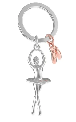 Romanowski Design Schlüssselkasten Und Schlüsselanhänger>Schlüsselanhänger Ballerina, chrome/kupferfarben,