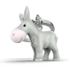 Romanowski Design Schlüssselkasten Und Schlüsselanhänger>Schlüsselanhänger Donkey grau & Silikonnase