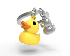 Romanowski Design Schlüssselkasten Und Schlüsselanhänger>Schlüsselanhänger Duck gelb/orange/ chromfarben, 6
