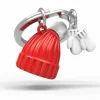Romanowski Design Schlüssselkasten Und Schlüsselanhänger>Schlüsselanhänger Hat & Gloves, rot & weiß