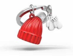 Romanowski Design Schlüssselkasten Und Schlüsselanhänger>Schlüsselanhänger Hat & Gloves, rot & weiß