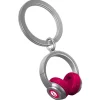 Romanowski Design Schlüssselkasten Und Schlüsselanhänger>Schlüsselanhänger Headphone pink poliert, 7,3x3,5x