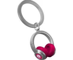 Romanowski Design Schlüssselkasten Und Schlüsselanhänger>Schlüsselanhänger Headphone pink poliert, 7,3x3,5x