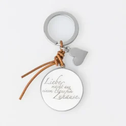 Räder Schlüssselkasten Und Schlüsselanhänger>Schlüsselanhänger Herz „Liebe macht...", 9,5x4cm