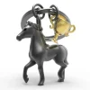 Romanowski Design Schlüssselkasten Und Schlüsselanhänger>Schlüsselanhänger Horse & Trophee, titanfarben & g
