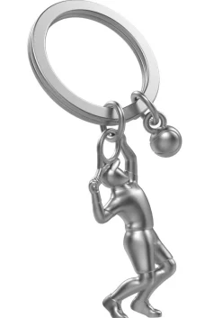 Romanowski Design Schlüssselkasten Und Schlüsselanhänger>Schlüsselanhänger Tennis matt, 8,1x3,5x1,4cm