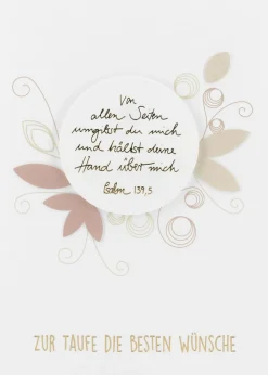 Räder Karten>Segenswunschkarte „Zur Taufe die besten Wünsche"