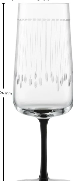 Zwiesel Kristallglas AG Sekt>Sektglas 77, mit Moussierpunkt, 317 ml, Glamorous