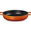 Le Creuset Pfannen Guß Und Schmiedeeisen>Servierpfanne Signature 2 Griffe 28 cm Ofenrot