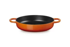 Le Creuset Pfannen Guß Und Schmiedeeisen>Servierpfanne Signature 2 Griffe 28 cm Ofenrot