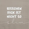 Räder Servietten|Servietten Und Serviettenringe>Serviette „Bisschen dick is nicht slim", 33X33 cm