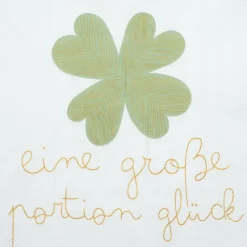 Räder Servietten Und Serviettenringe|Servietten>Serviette „Eine große Portion Glück", 33x33cm