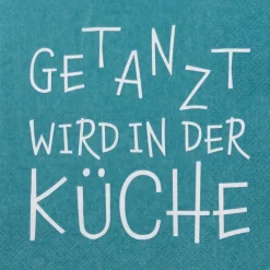 Räder Servietten Und Serviettenringe|Servietten>Serviette „Getanzt wird in der Küche", 33x33cm