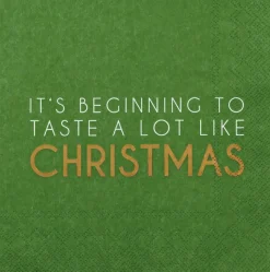 Räder Servietten Und Serviettenringe|Servietten>Serviette „It's beginning to taste..", 33x33cm