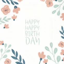 Räder Servietten|Servietten Und Serviettenringe>Serviette 33x33cm Happy Happy Birthday