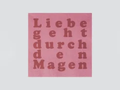 Räder Servietten Und Serviettenringe|Servietten>Serviette 33x33cm Liebe Geht Durch Den Magen