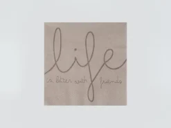 Räder Servietten Und Serviettenringe|Servietten>Serviette 33x33cm Life Is Better With Friends