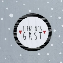 Räder Servietten Und Serviettenringe|Servietten>Serviette„Lieblingsgast", 33x33cm