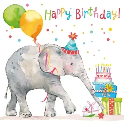 ppd Servietten|Servietten Und Serviettenringe>Servietten 33x33cm Birthday Elephant